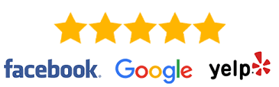 5 Stars - Facebook / Google / Yelp